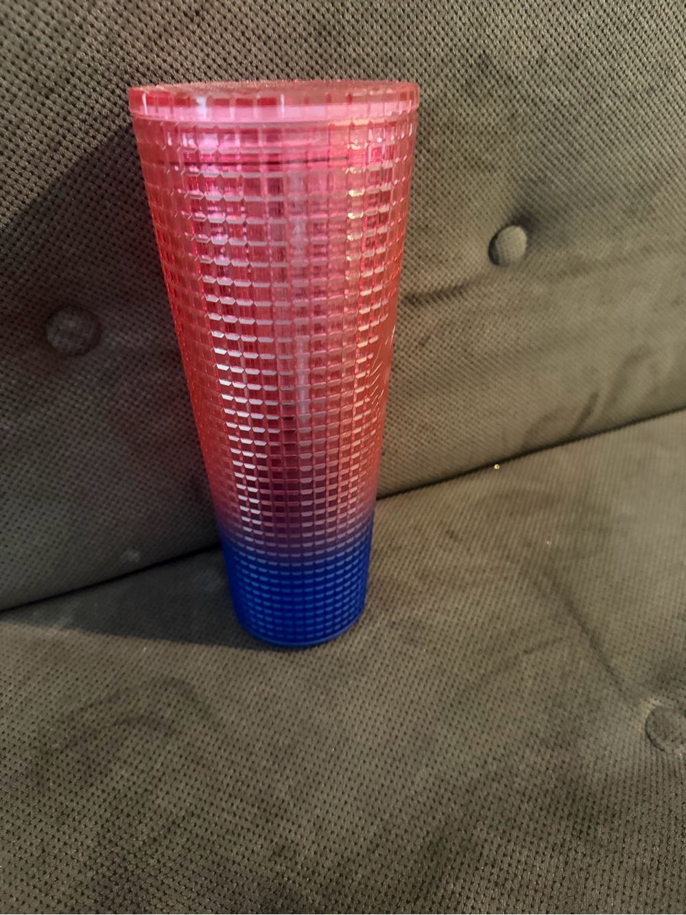 Starbucks Summer 2022 Watermelon Pink Blue NEW W Straw Grid Tumbler Venti 24 oz